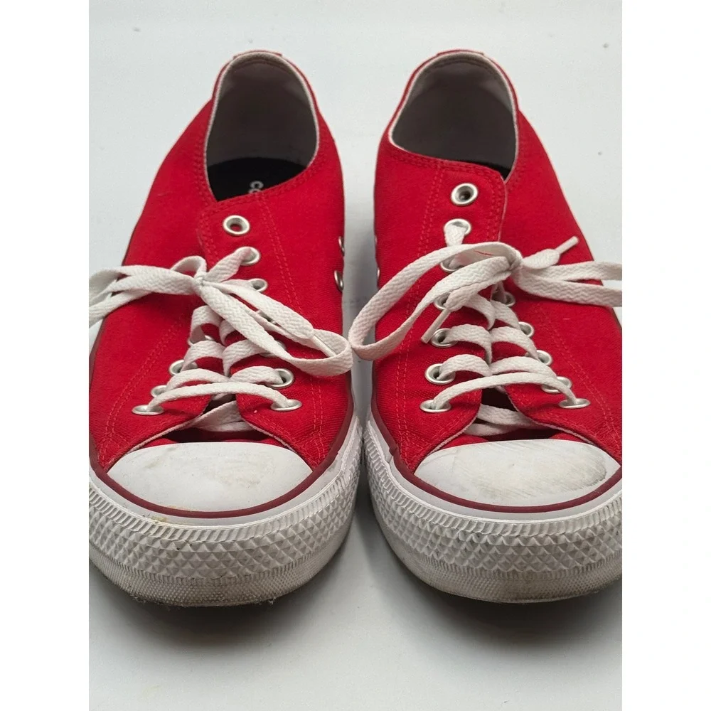 Converse All Star Low Top Red Canvas Sneakers 168958C Mens 11‎ Wos 13